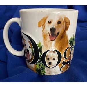 AMERICAWARE DOGS RULE COFFEE MUG OVERSIZED 3D LETTERING